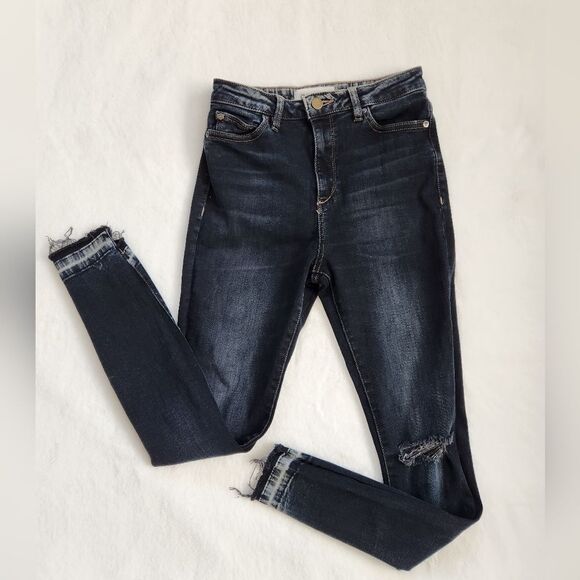 Dl1961 Chrissy Skinny Frayed Hem Jeans Sz 26 - Picture 4 of 8